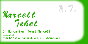 marcell tehel business card